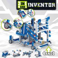 Mechanical Gear Building Blocks Engineering Children Science Educational Toys 4IN1 crane Block components kits Kid Toy