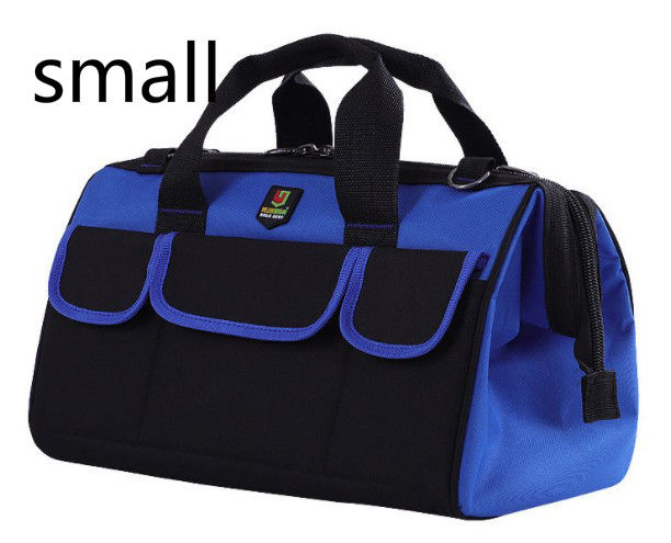 D8สีฟ้าเครื่องมือขนาดเล็กกระเป๋าซ่อมช่างไฟฟ้ากระเป๋าเครื่องมือกระเป๋า Zimbu เครื่องมือกระเป๋าการใส่-กันน้ำและกันน้ำ