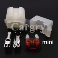 1 Set Small Blade Type Inline InLine Fuse Holders for Car Auto Connector Mini Fuse Holder with Crimp Terminal