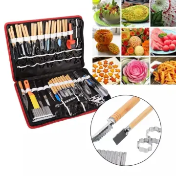 80pcs/set Vegetable Fruit Food Carving Art Tool Kit Home Kitchen
