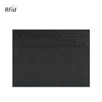 เคสสำหรับสีลูกอมแฟชั่นสวยๆหนังวัว RFID กระเป๋าเก็บบัตรธุรกิจสำหรับผู้หญิง Safiano Cross Patrickup