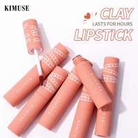 【Ready Stock】KIMUSE Matte Lip Glaze Matte Velvet Nonstick Cup Hold Makeup Air Lip Gloss Lip Mud Student Money Show White Lipstick