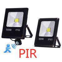 LED FloodLight Motion Sensor 220V 50W 30W 10W PIR Outdoor Lighting Waterproof IP65 Reflector Led Flood Light Spotlight Exterieur