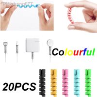20PCS Colourful Charging Cable Protector For Phones Cable holder Ties cable winder Clip Mouse USB Charger management organizer