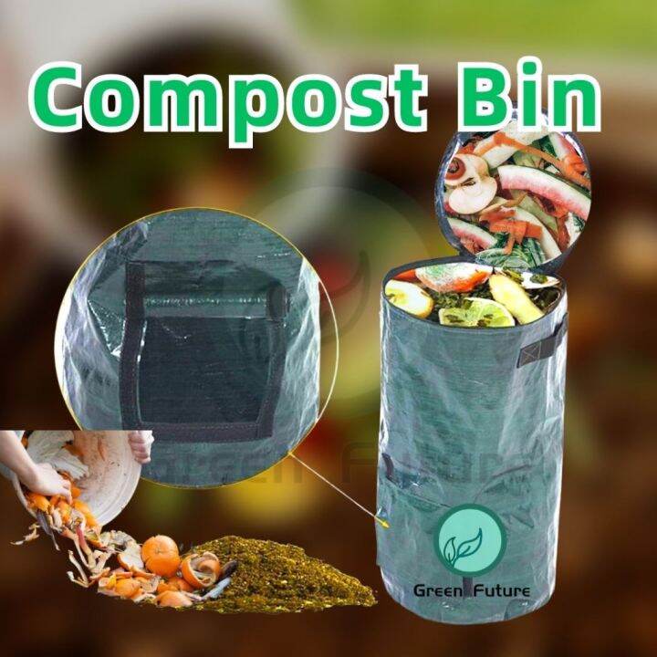 Vegetable Ferment Compost Bag Garden Composting Bags Reusable Lawn Leaf