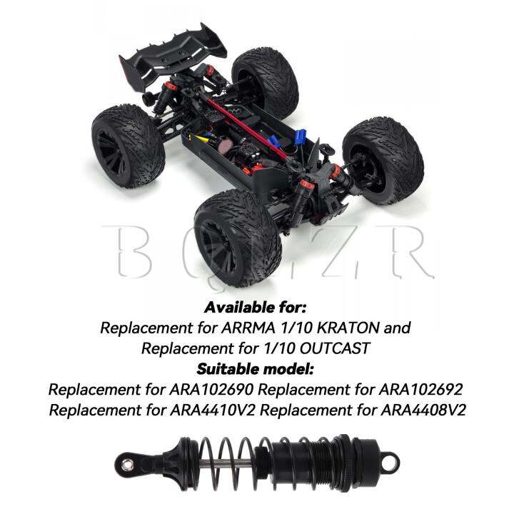 อะไหล่ตัวหน่วงการสั่นสะเทือนหน้า-rc-สำหรับ-ara4408v2-ara4410v2ชุด1-10-2ชิ้นสีดำ