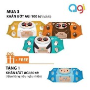 COMBO 3 GÓI AGI 100 tờ -không mùi tặng 1 gói AGI 80 tờ