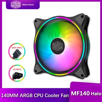 【LZ】❀ஐ❦  Cooler mf140 caso halo fan 140mm endereçável 5v/3pin argb cpu ventilador de refrigeração pwm silencioso