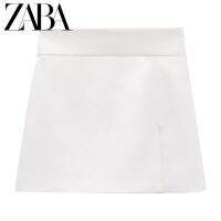 Zara ฤดูร้อน สไตล์ใหม่ สีขาว หรูหรา แยกส่วน ดีไซน์เซ็กซี่ เอวสูง Culottes ผู้หญิง3013542