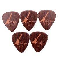 5 Buah Pick Gitar Listrik Akustik Seluloid Plecrums Warna Kayu 0.71MM 0.96MM Gcoitar Holder อูคุเลเล่เสียงทุ้ม Stick-On