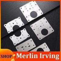 Merlin Irving Shop 1/2pcs Hinge Repair Board Plate Cabinet Furniture Drawer Table Scharnier ABS Stainless Steel Hardware Hinge Fixing Plate q1