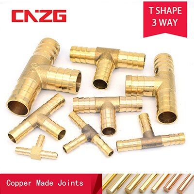 อุปกรณ์เชื่อมต่อทองแดงเจดีย์น้ำทองเหลืองทองเข็มท่อติดตั้งอุปกรณ์หนามร่วม C Oupler อะแดปเตอร์สำหรับ4มิลลิเมตร5 6 8 10 12ทอง