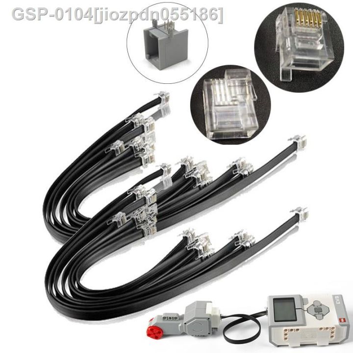 เป็นเวลา-jiozpdn055186-10-p-s-lote-ev3-linha-de-dados-conector-cristal-cabo-bb601เซ็นเซอร์มอเตอร์-blocos-constru-as-modelo-apto-para-nxt-rob-o-45544-9898