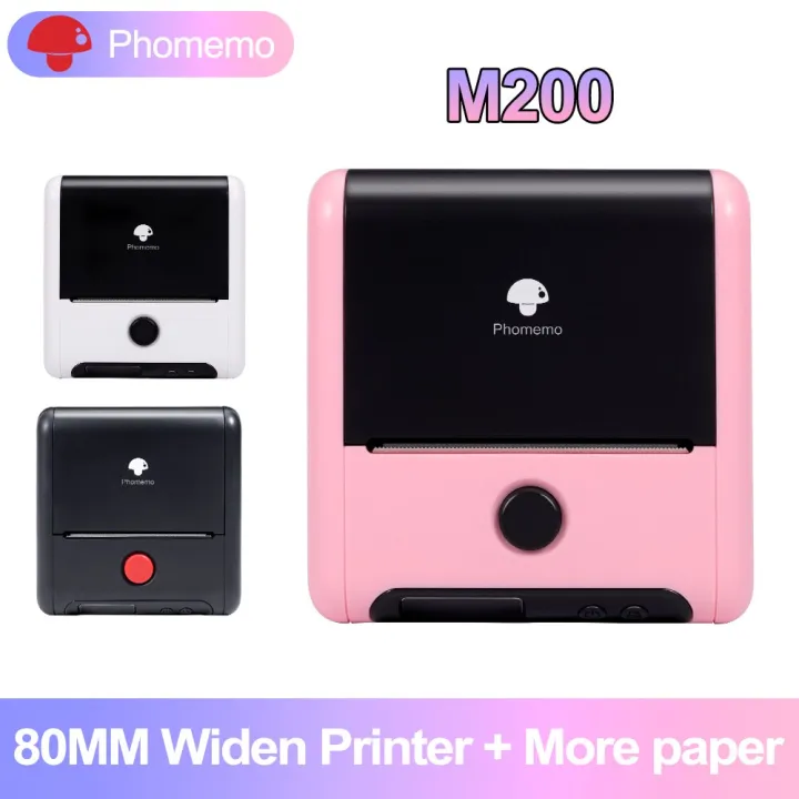 m200-phomemo-เครื่องพิมพ์เทอร์มอลพกพาได้75มม-เครื่องพิมพ์ฉลากกาวเองได้2600mah-เครื่องผลิตแบตเตอรี่ขนาดใหญ่สำหรับบ้านสำนักงาน