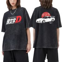 Anime Initial D T-Shirt Mazda RX7 Printed T Shirts Men Women JDM Automobile Culture Tees Unisex Fashion Tshirt Male Streetwear 4XL 5XL 6XL