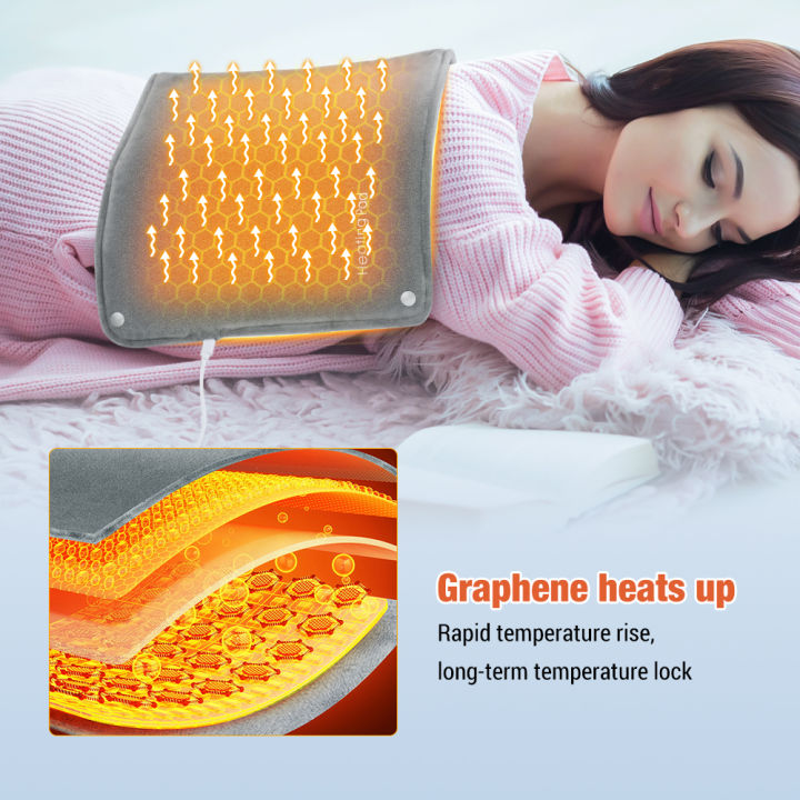 hailicare-electric-heating-pad-blanket-สําหรับบรรเทาอาการปวด-graphene-usb-smart-thermostat-hand-warmer-แผ่นทําความร้อนแบบพกพาสําหรับขาหน้าท้องเอวกลับฤดูหนาวสํานักงานกระเป๋าอุ่นมือ-30-50-ซม