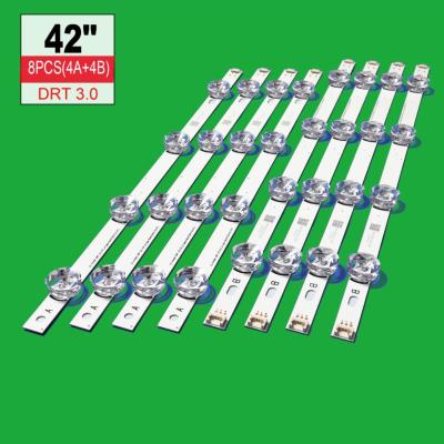 อะไหล่ตัวไฟแอลอีดีทีวี42LB6200 42LB5850 42LB6500 42LF550แสงไฟหลังเป็น0แท่ง LED ไม้บรรทัดแถบสาย DRT3.0 42 A B