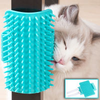 Cat Self Groomer พร้อม Catnip กระเป๋าแมวมุมนวดหวีแปรงกรูมมิ่งสำหรับลูกแมว Puppy Cat Face Scratcher Supplies