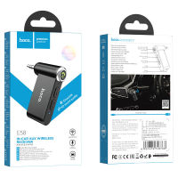 Hoco E58 IN-Car Aux Wireless Car Bluetooth Receiver ตัวรับสัญญาณบลูทูธ บลูทูธติดรถยนต์ สำหรับรถที่ไม่มีระบบบลูทูธ ของแท้