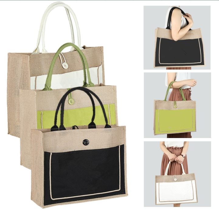 Wholesale Custom Ribbon 2-In-1 Ladies Hollow Out Shopping Shoulder Bag Grid  Big Tote Bag Women Large Mesh Beach Handbag With Canvas Pocket From  m.