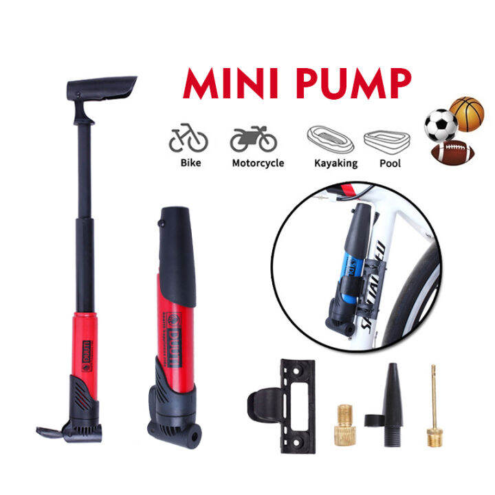 【Free Pump Holder】Mountain Bike Mini Tire Air Pump Portable Hand Pump