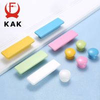 KAK Children Wooden Cabinet Knobs and Handles Kitchen Door Handles Macaron Wardrobe Cupboard Handle Drawer Knobs Furniture Pulls