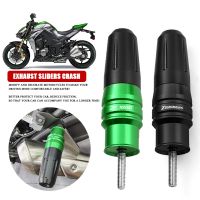 แผ่นกันชนสำหรับ Kawasaki Z1000 Z1000R Z1000SX อลูมิเนียม CNC รถจักรยานยนต์เครื่องป้องกันการกระแทกเลื่อนไอเสียพร้อมโลโก้