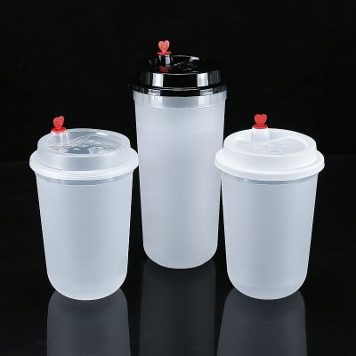 【CW】❅  50pcs/pack 360/500/700ml Disposable Plastic Cup U-Shaped Cups Hard Materail  Accept Customization