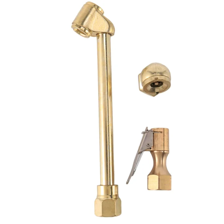 3 Pack Heavy Duty Brass Air Chuck Set, 1/4 Inch Brass Air Chuck for
