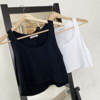 HUSSA - Honey Crop Top เสื้อกล้ามครอปแขนกุดครอป (พร้อมส่ง)