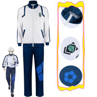 Anime Blue Lock Isagi Yoichi Cosplay Costume Full-Zip Nagi Seishiro Cosplay Blue Lock Kaiser Sportswear Printing Tracksuit Wear