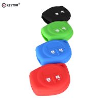 dvfggv KEYYOU 2 Buttons Silicone Key Cover For SUZUKI SX4 SWIFT LIANA VITARA JIMNY ALTO IGNIS ESTEEM Remote Holder FOB Skin Cover