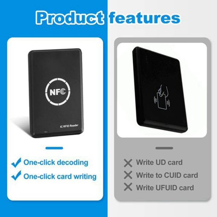 rfid-nfc-copier-duplicator-13-56khz-key-fob-nfc-smart-card-reader-writer-13-56mhz-encrypted-programmer-usb-uid-t5577-spare-parts