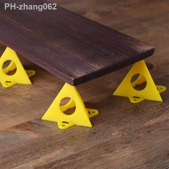 16pcs-mini-paint-stands-tool-triangle-paint-pads-feet-for-woodworking-carpenter-woodworking-accessories