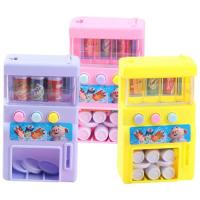 Simulation Mini Vending Machine Self-Service Beverage Vending Machine with Coins Drinks Play Toys for Children’s Birthday Gifts popular