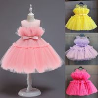 ZZOOI Baby Girl Dress 0-5Y Sleeveless Mesh Tutu Ballet Girl Princess Dress Flower Girl Dress Girl Dress Show Birthday Party Girl Dress