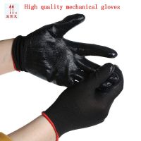 2022 new black nitrile glove mechanic gloves work super wear-resistant and flexible glove10 / bag