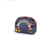 Lesportsac 2023 แบรนด์ร่วมกระเป๋าเครื่องสำอางกระเป๋าใส่เหรียญพิมพ์ลายน่ารัก8170 Rainbow Mickey