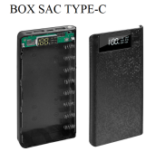 Box sạc dự phòng type-c - 8 cell dùng pin 18650, box sac dự phòng - Box