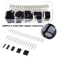 250PCS Jumper Pin Housing Header Crimp Black Terminals Kit For Electronic Appliance Connections 2.54MM Electric Wire Connectors Electrical Connectors