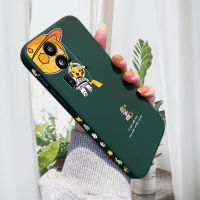 เคสโทรศัพท์สำหรับ OPPO Reno10 Pro + 5G เคสการ์ตูนนักบินอวกาศ Pikacu เคสโทรศัพท์ดีไซน์ด้านข้างลายขอบสี่เหลี่ยมปลอกซิลิโคนของเหลวเคสป้องกันทนแรงกระแทกกล้องคลุมทั้งหมด