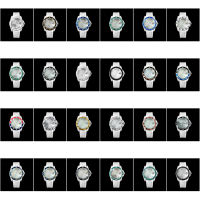 SUB Watch Case สายซิลิโคน316L สแตนเลส Sapphire แว่นขยายสำหรับการเคลื่อนไหว NH35/36