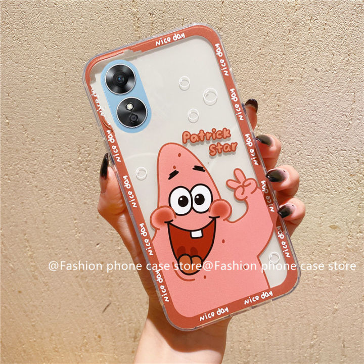 phone-case-เคส-oppo-a58-4g-spongebob-เคสโทรศัพท์รูปการ์ตูนใสราคาไม่แพงซิลิโคนนิ่ม-oppoa58-4g-2023