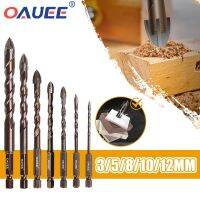 Oauee 3-12mm Cross Hex Tile Drill Bits Set For Glass Ceramic Concrete Hole Opener Brick Hard Alloy Triangle Bit Woodworking Tool