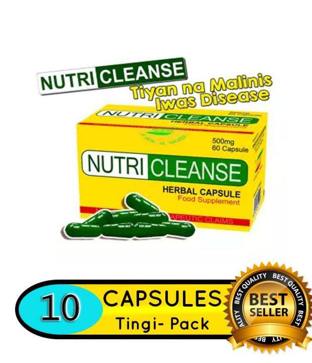 Nutricleanse Herbal Capsule Tingi Pack 10 Capsules Lazada PH
