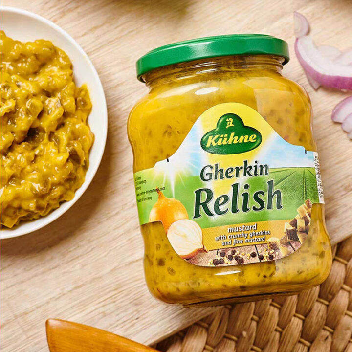 Gherkin Relish Germany Imported Crown Mustard Cucumber Paste Burger