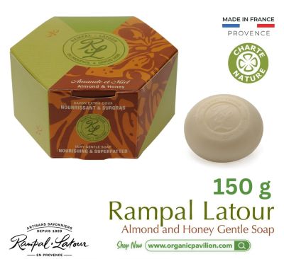 Rampal Latour Savon de Marseille รอมปาล ลาตัวร์ สบู่ในกล่องของขวัญ Gentle Perfumed Soap Gift Box (150g)