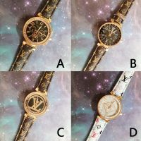 [EXCLUSIVE ŁV BOX &amp; CELET] ŁV Luxury Fashion Casual Gold Leather Women Ladies Watch Jam Tangan Perempuan Wanita