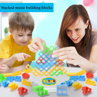 48-64Pcs Tetra Tower เกม Stacking Blocks Stack Building Blocks Balance Puzzle Board Assembly Bricks ของเล่นเพื่อการศึกษาสำหรับเด็ก