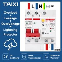 SPD Residual Current Circuit Breaker With Overload RCD RCBO RCCB With Lightning Protection MCB Leakage Surge Protector Breakers Load Centers  Fuses